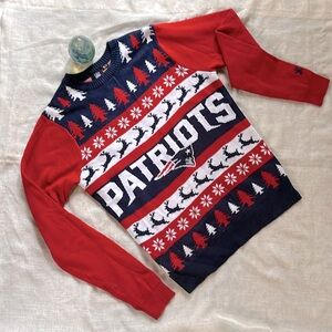 NFL Team Apparel Patriots Holiday Sweater